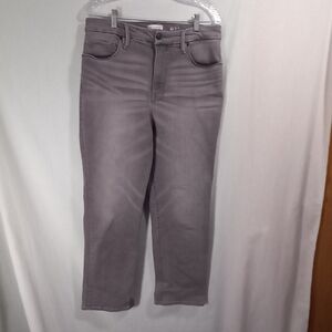 Good American Faded Black Good Curve Straight Leg Jeans Size 12